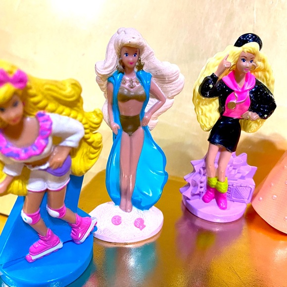 BARBIE VTG 1991 MCDONALD’S HAPPY MEAL TOY BUNDLE OF 6 PVC FIGURINES MATTEL - Picture 7 of 14